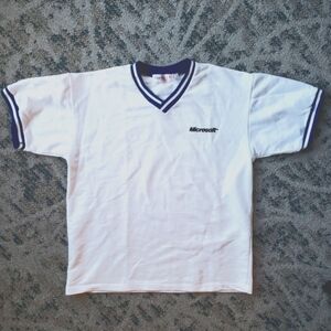 Vintage Microsoft® Logo V-Neck T-Shirt